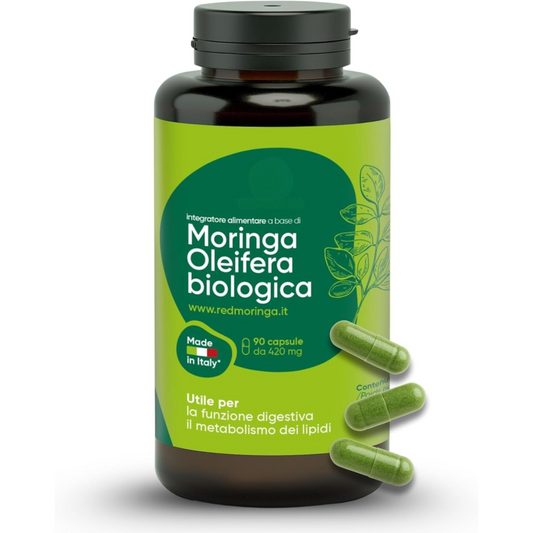 Moringa Oleifera BIO Organic - Integratore in capsule